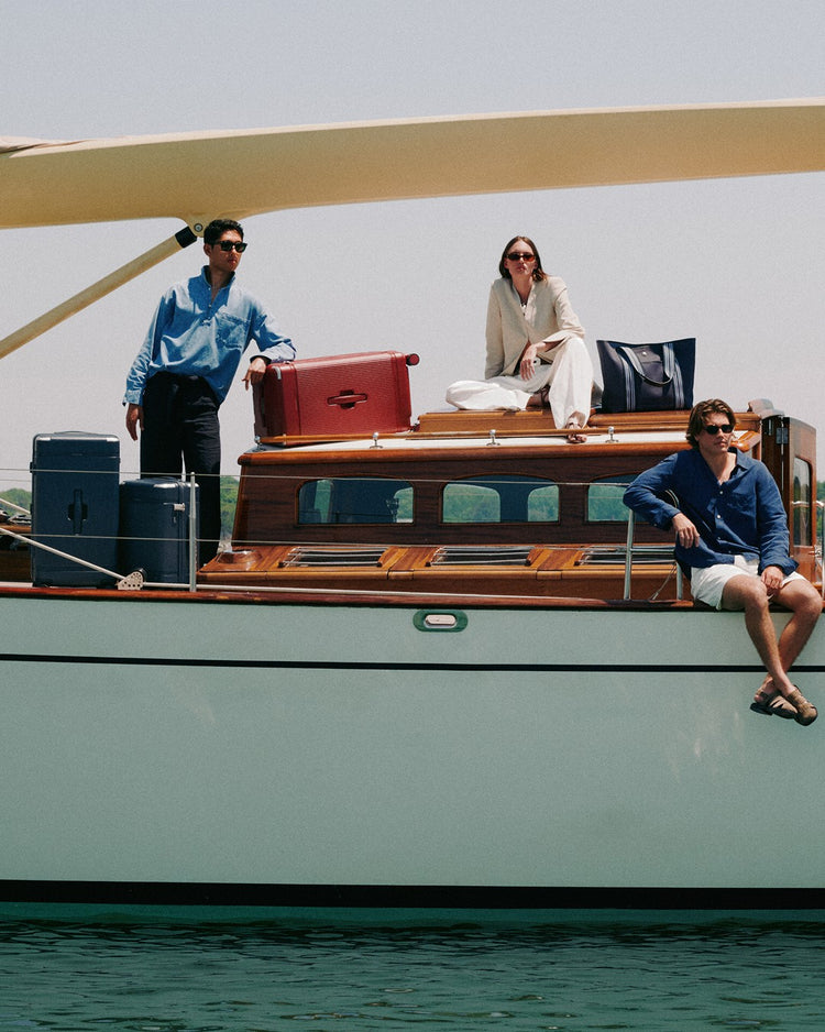 a group of people on a boat