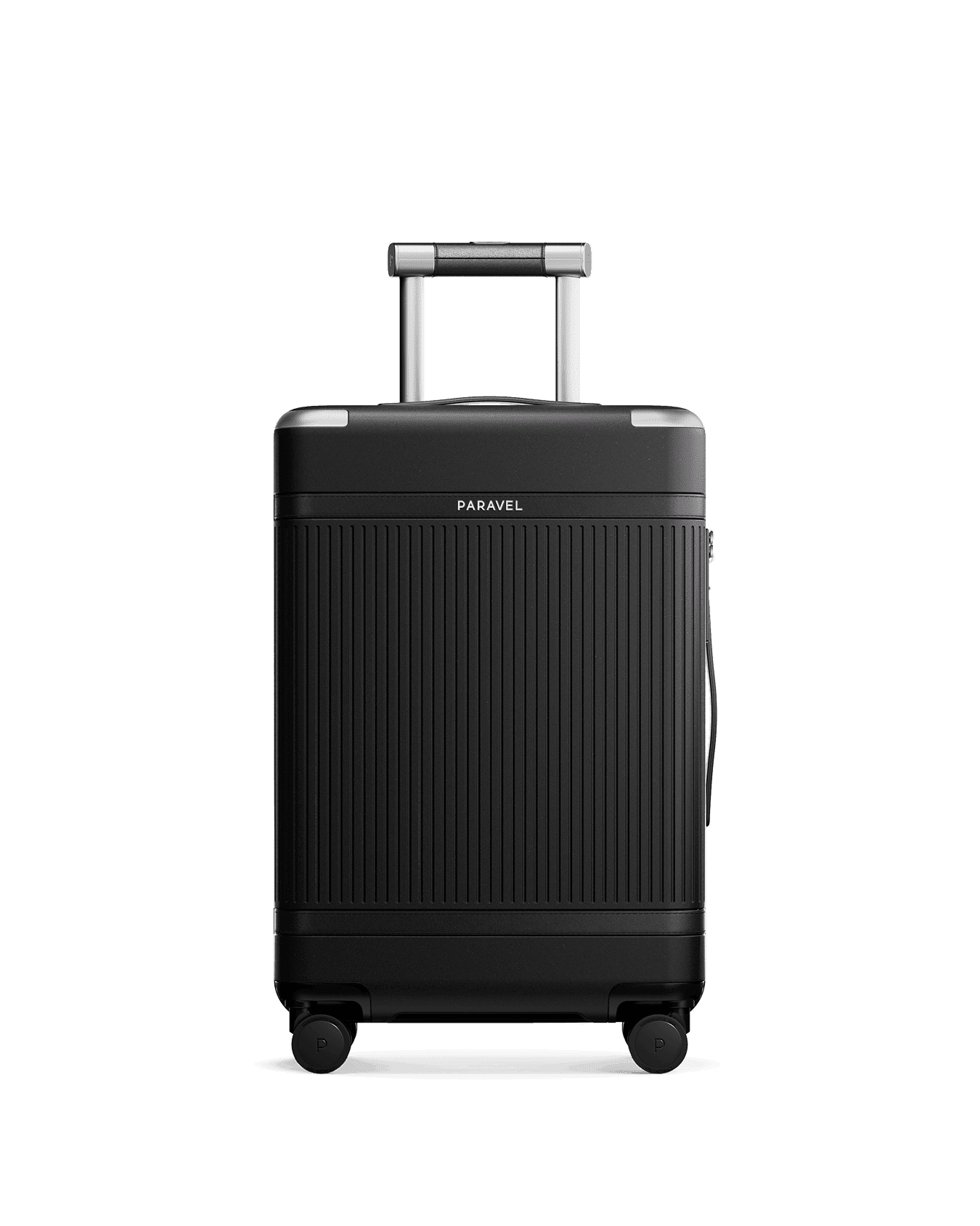 Paravel Aviator Carry On Plus Suitcase - Mystic Black (Black)  - Front