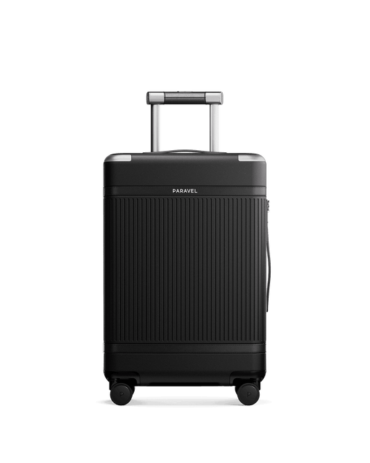Paravel Aviator Carry On Plus Suitcase - Mystic Black (Black)  - Front