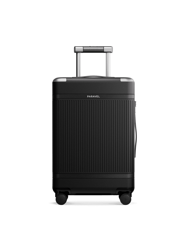 Paravel Aviator Carry On Plus Suitcase - Mystic Black (Black)  - Front