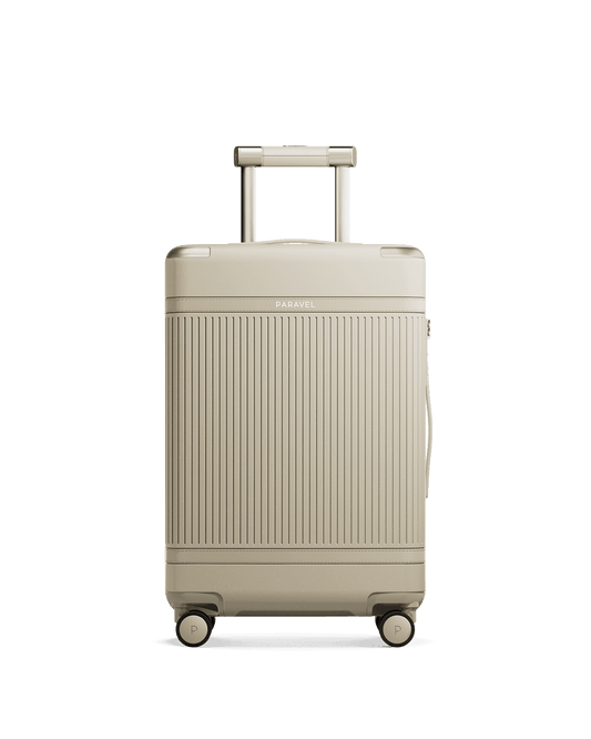 Paravel Aviator Carry On Plus Suitcase - Nantucket Cream (Beige) - Front