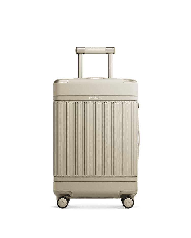 Paravel Aviator Carry On Plus Suitcase - Nantucket Cream (Beige) - Front