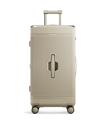 Paravel Aviator Trunk Suitcase - Nantucket Cream (Beige) - Front