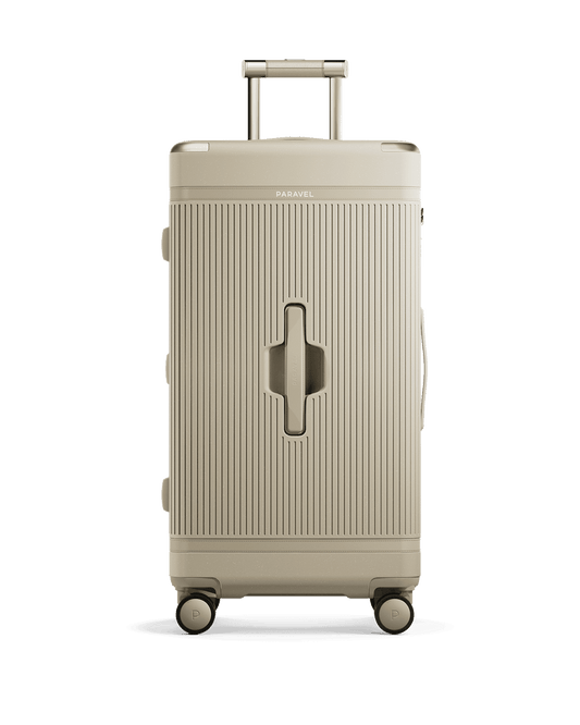 Paravel Aviator Trunk Suitcase - Nantucket Cream (Beige) - Front