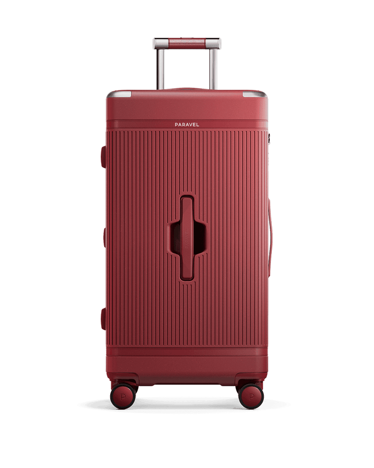 Paravel Aviator Trunk Suitcase - Newport Red (Red) - Front