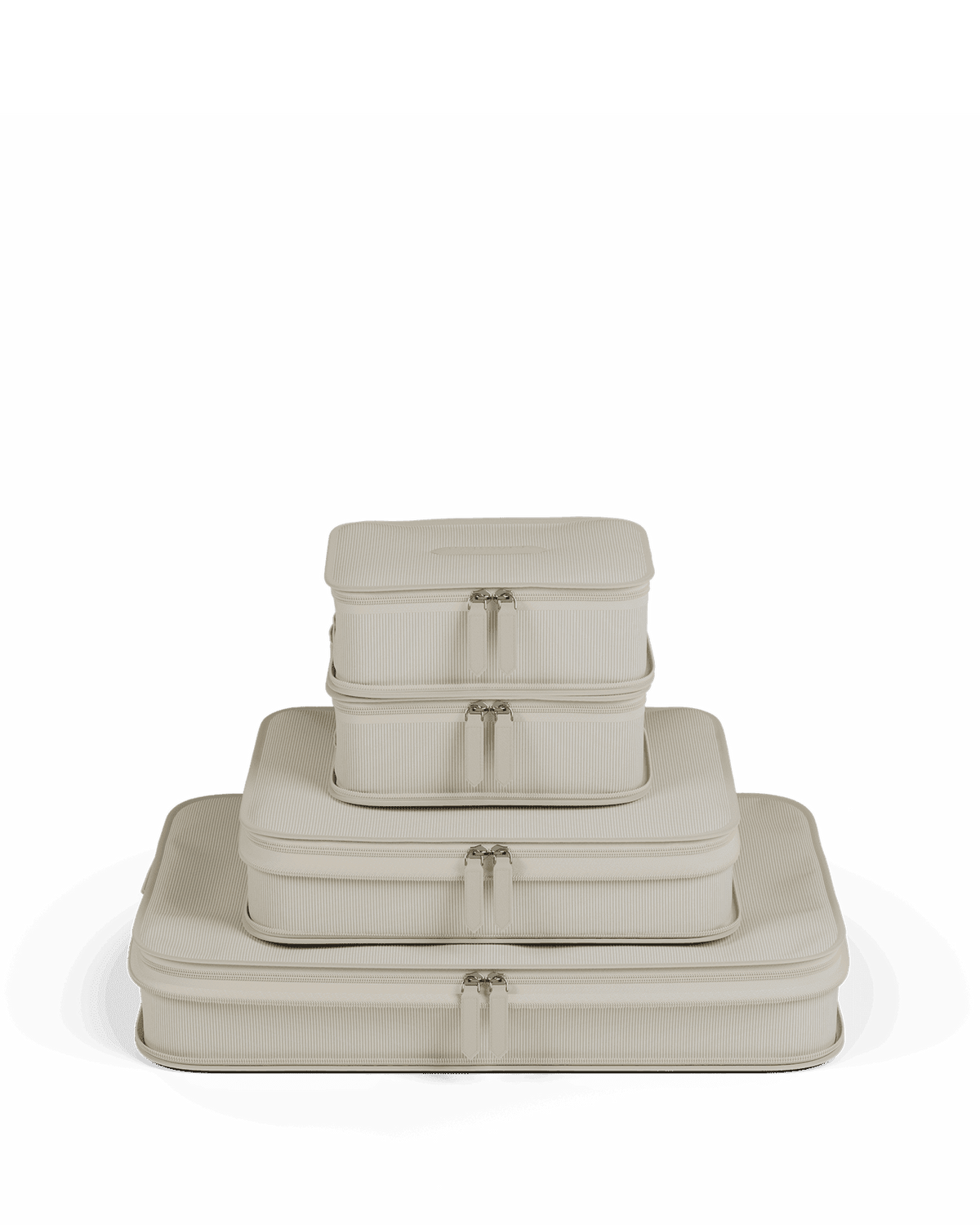 Paravel Packing Cubes - 4 Pack - Nantucket Cream (Beige) - Front