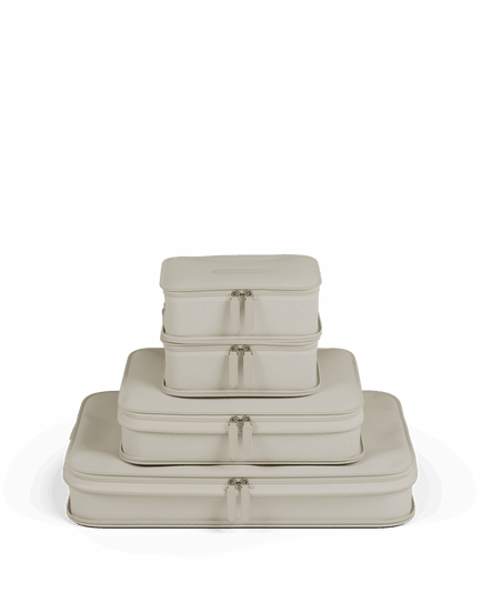 Paravel Packing Cubes - 4 Pack - Nantucket Cream (Beige) - Front