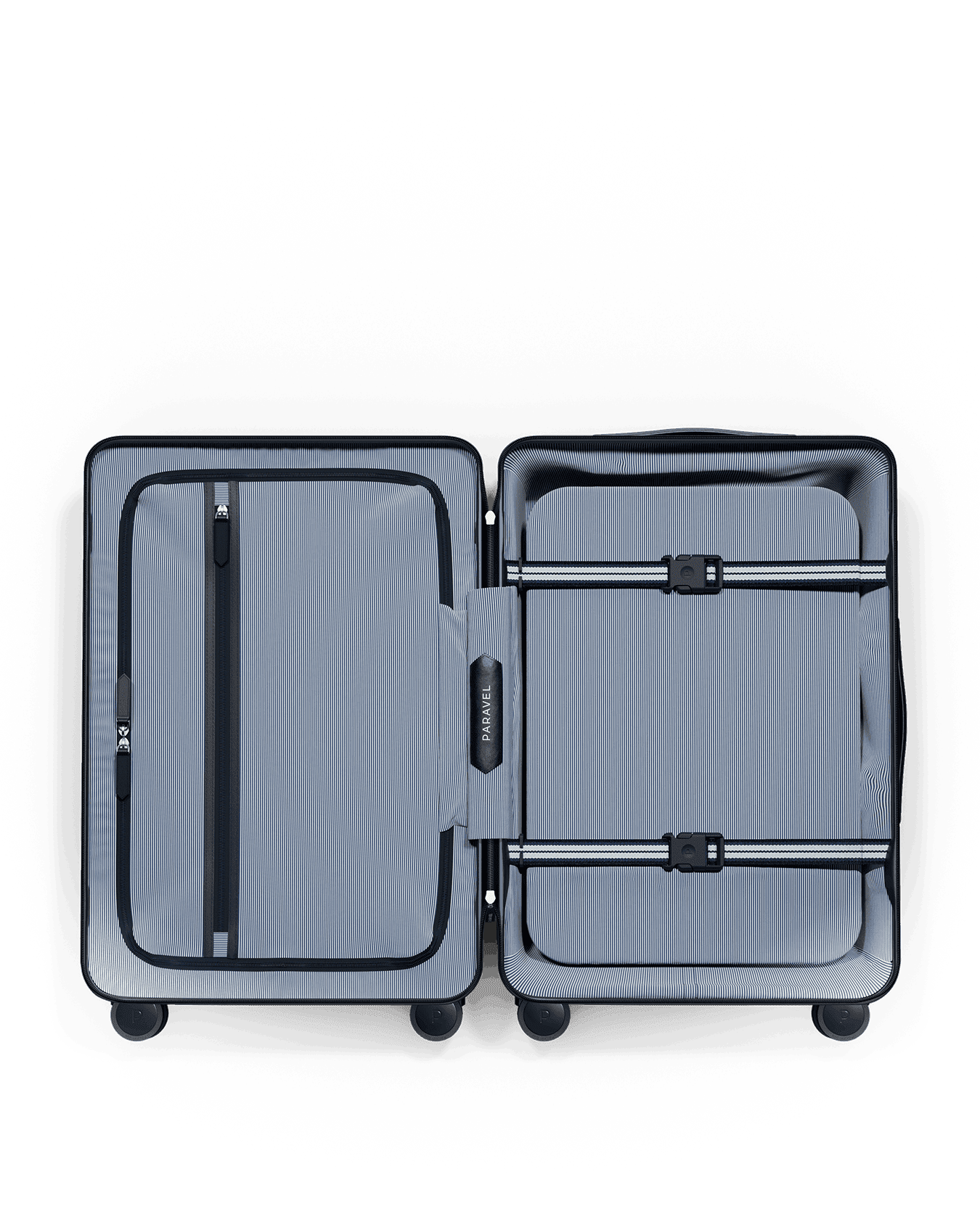 Paravel Aviator Carry On Plus Suitcase - Mystic Black (Black) - Internal