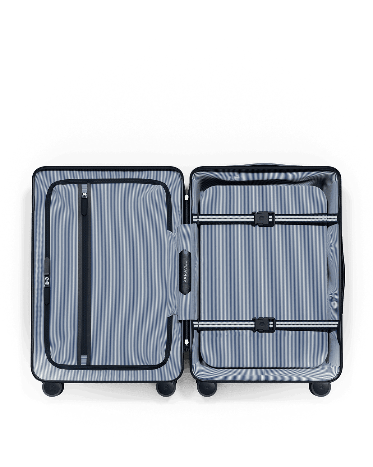 Paravel Aviator Carry On Plus Suitcase - Mystic Black (Black) - Internal