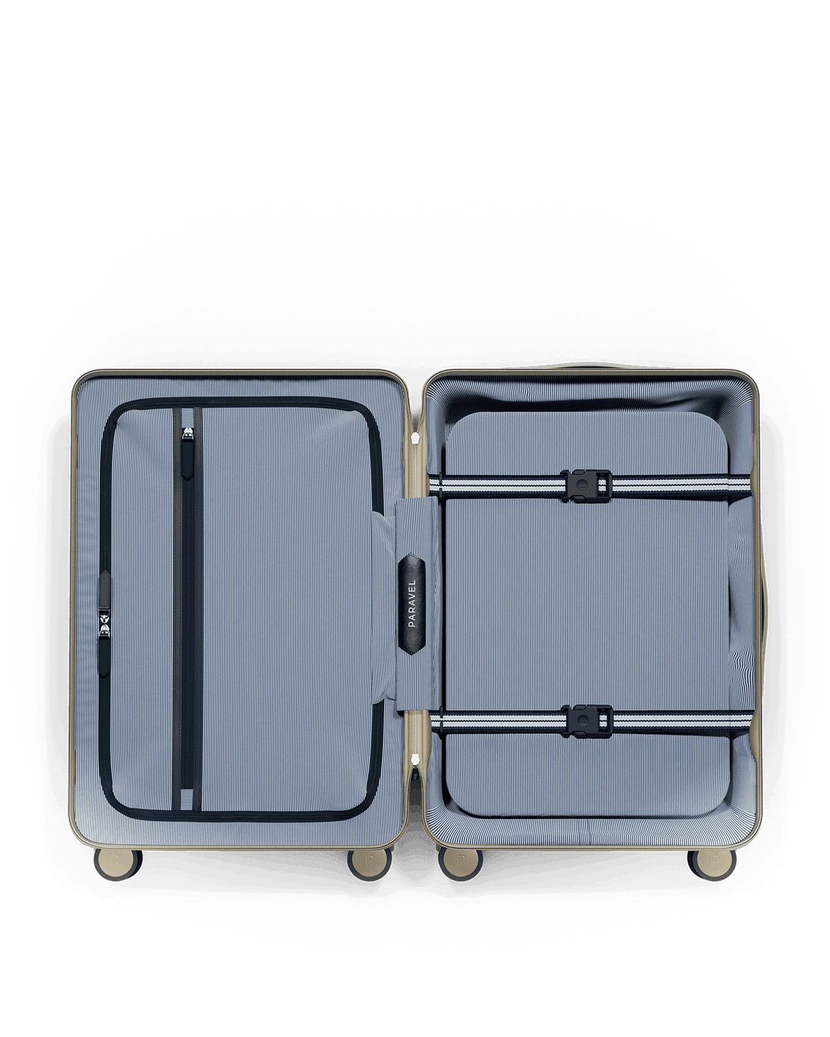 Paravel Aviator Carry On Plus Suitcase - Nantucket Cream (Beige) - Internal