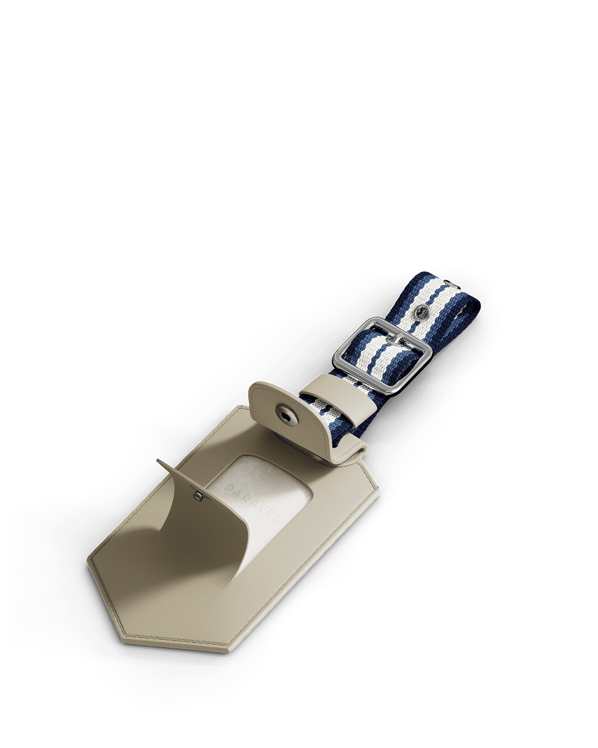 Paravel Luggage Tag - Nantucket Cream (Beige) - Open