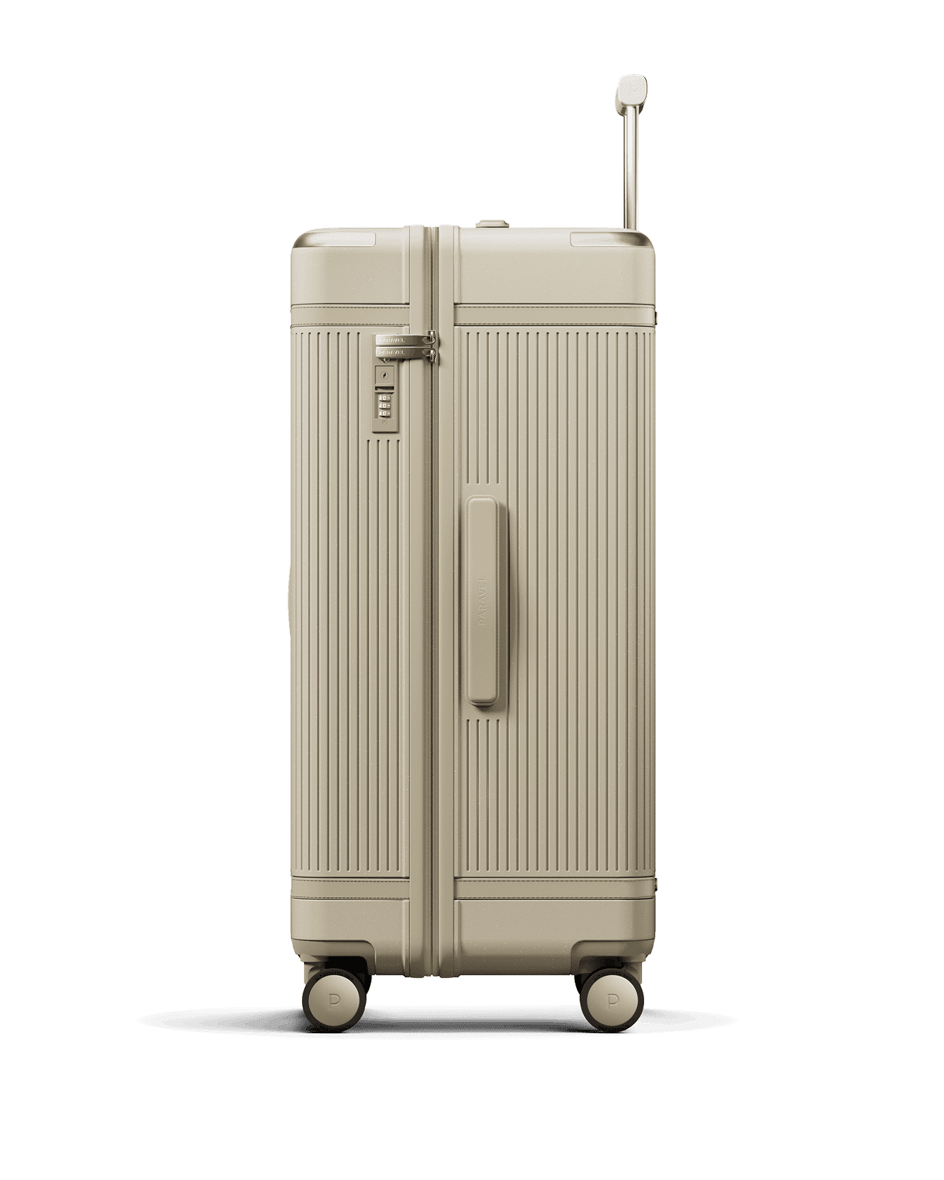 Paravel Aviator Trunk Suitcase - Nantucket Cream (Beige) - Side