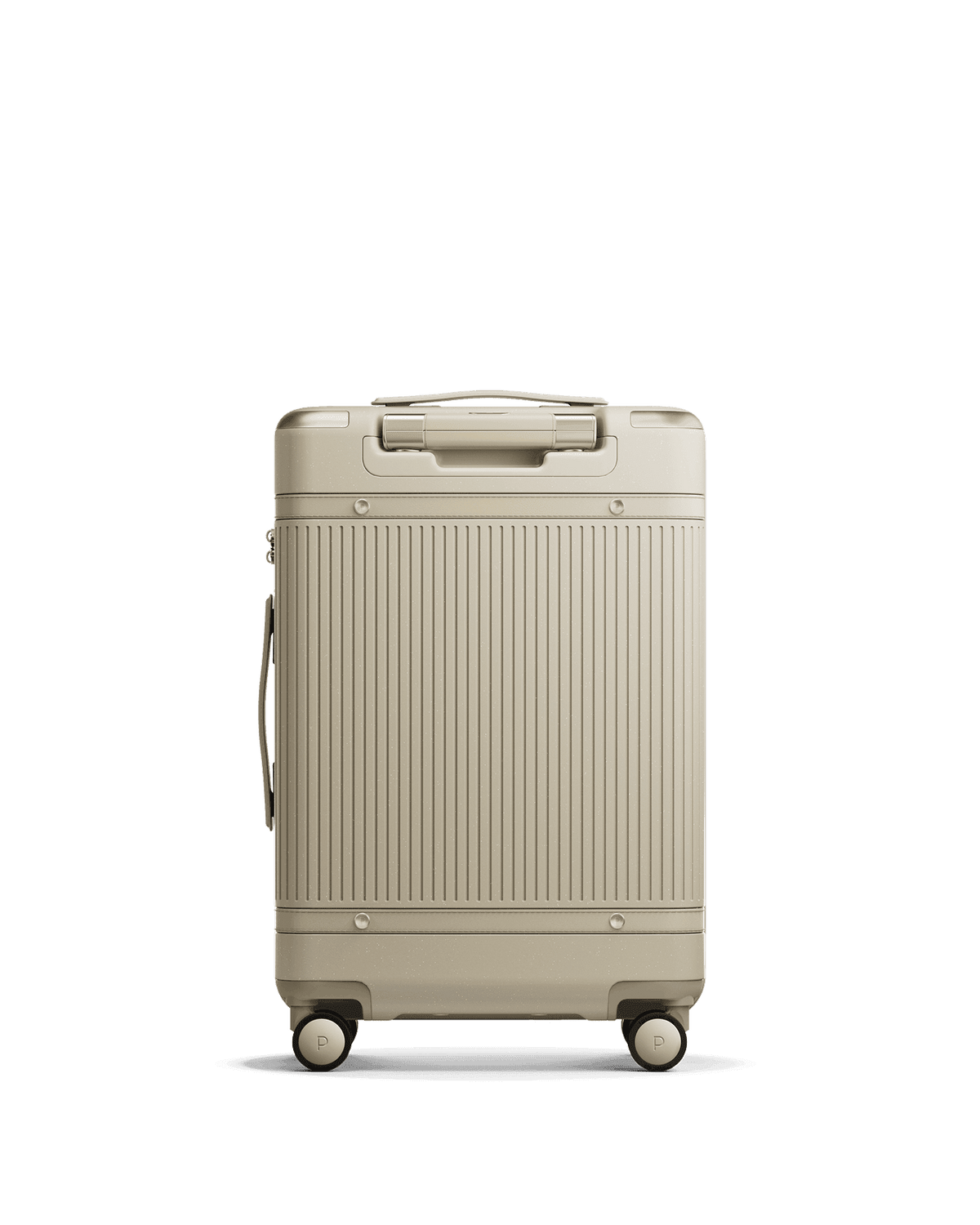 Paravel Aviator Carry On Plus Suitcase - Nantucket Cream (Beige) - Back
