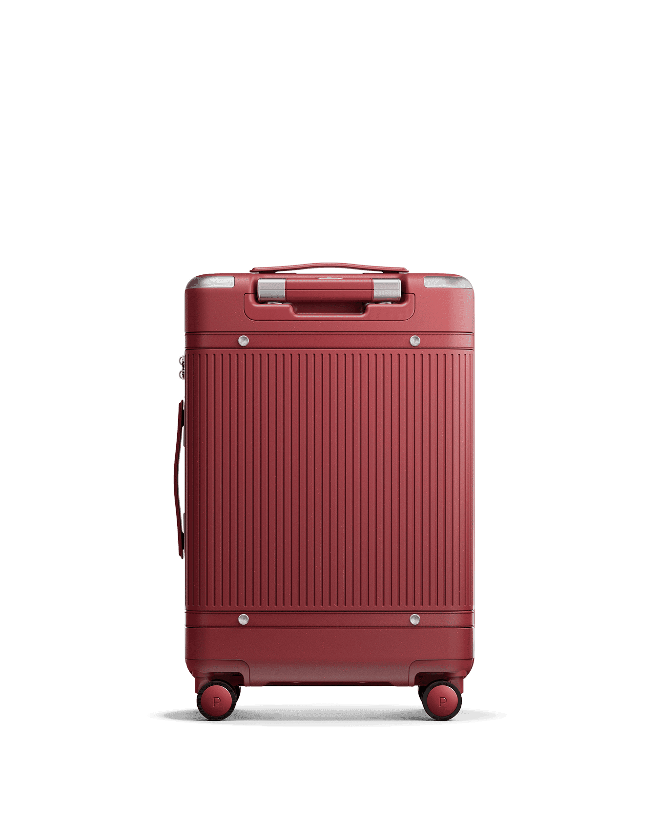 Paravel Aviator Carry On Plus Suitcase - Newport Red (Red) - Back