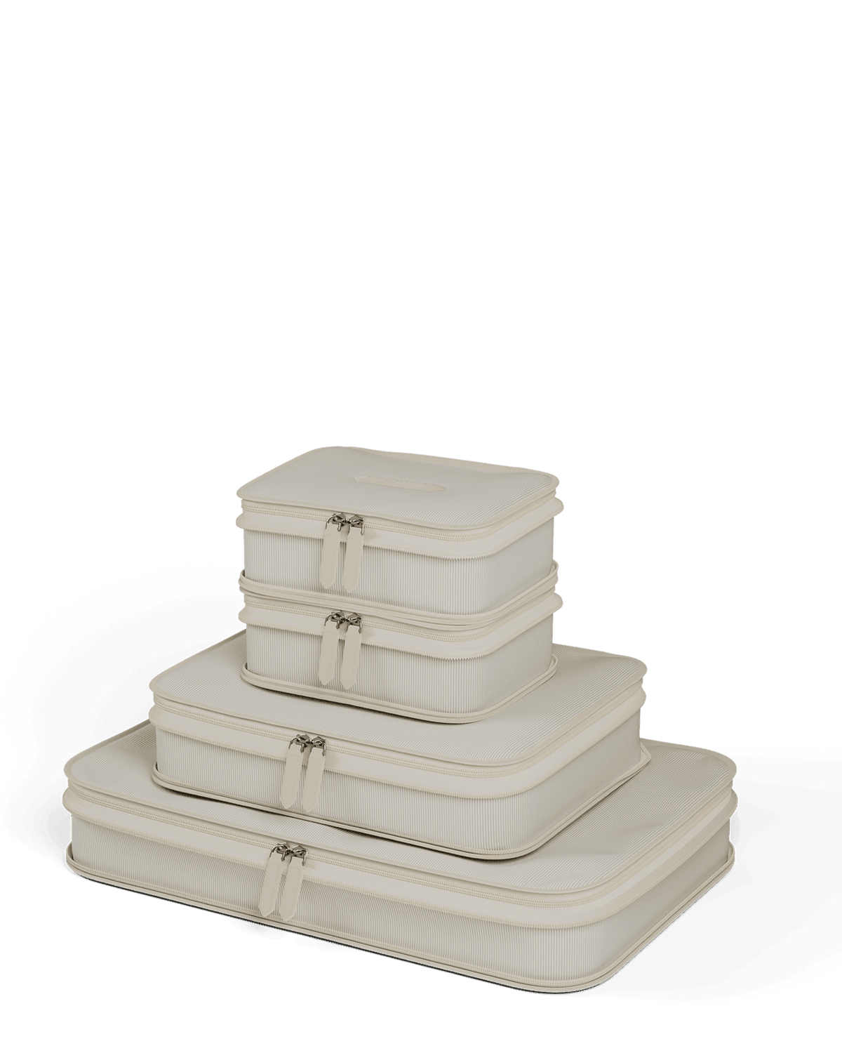 Paravel Packing Cubes - 4 Pack - Nantucket Cream (Beige) - Angle