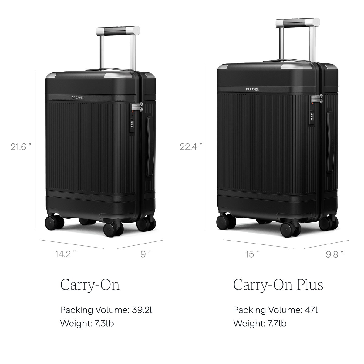 a black luggage with wheels
