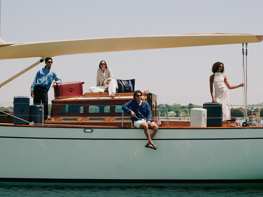 a group of people on a boat