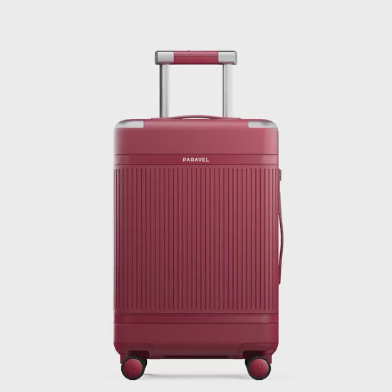 Paravel Aviator Carry On - 360 Video - Newport Red (Red)